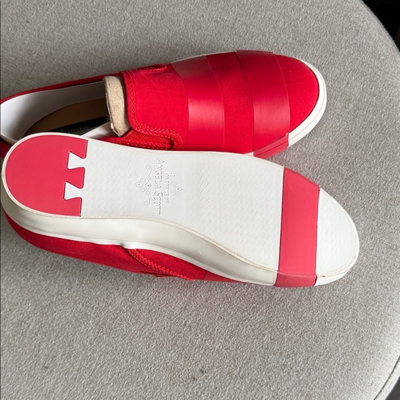 Angela Scott Women's Bold Red Sneakers - Picture 6 of 16